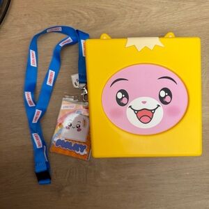 Lankybox Milky Lanyard With Charm RARE Golden & Bonkers Foxy Box Empty Storage